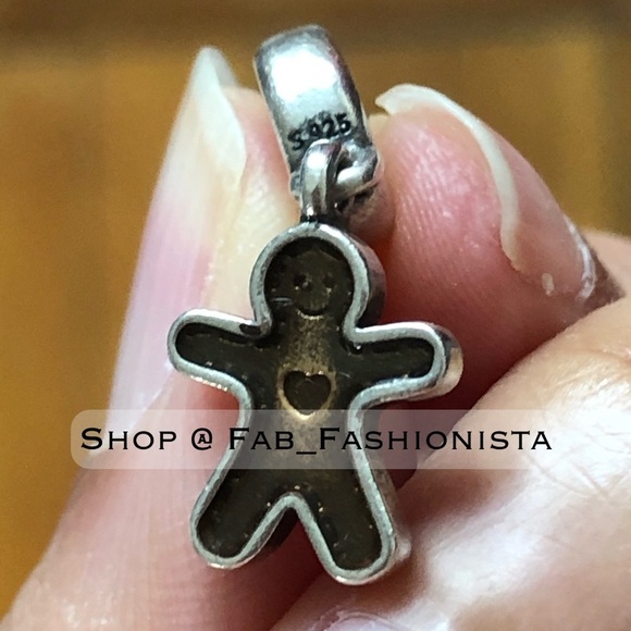 Pandora gingerbread man charm sterling silver - Picture 4 of 5